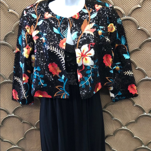 Embroidered sequin jacket - Picture 2 of 3